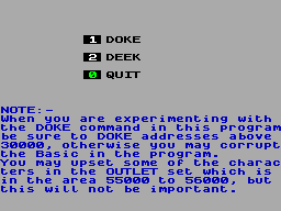 Screen from DEEK and DOKE