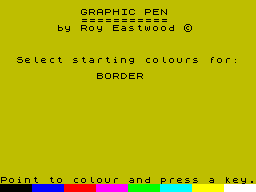 Screen from DK'Tronics Light Pen MK2/3