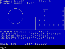 Screen from DST: Deep Space Trading