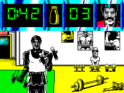 Screen from Daley Thompson's Olympic Challenge + Match Day II