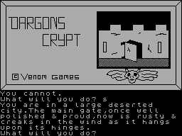 Screen from Dargonscrypt