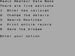 Screen from Data-Base