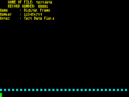Screen from Database II