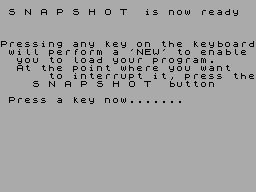 Screen from Datel Snapshot 2