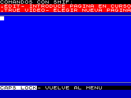 Screen from Datos