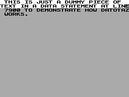 Screen from Datotaz!