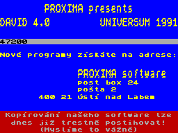 Screen from David