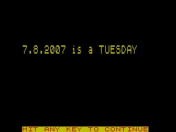 Screen from Dayfinder