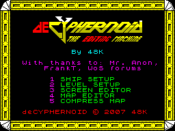 Screen from deCyphernoid