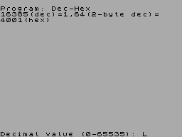Screen from Dec-Hex