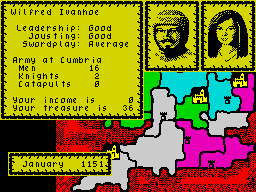 Screen from Defender of the Crown