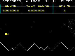 Screen from Defender