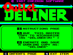 Screen from Deliner