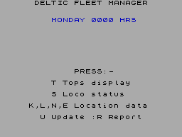Screen from Deltic Fleet Manager
