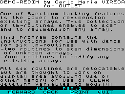 Screen from Demo-Redim