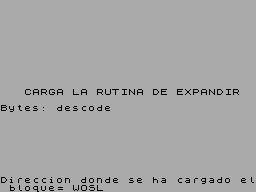 Screen from Descompresor de Pantallas