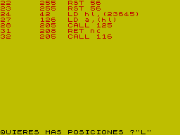Screen from Desensamblador [1]