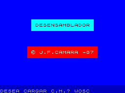 Screen from Desensamblador [4]