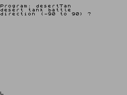 Screen from Desert Tank Battle