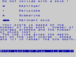 Screen from Destroyer