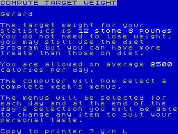 Screen from Diet