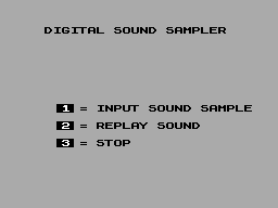 Screen from Digital Sound Sampler