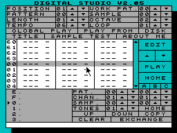 Screen from Digital Studio