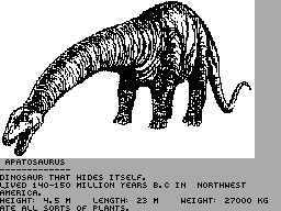 Screen from Dinosaurs