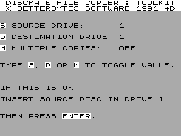 Screen from Disc-Mate