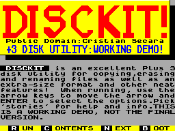 Screen from DiscKit Demo