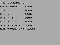 Screen from The Dishonest Governor
