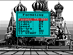 Screen from Disk Formatter