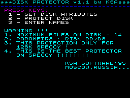 Screen from Disk Protector