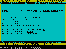 Screen from Diskfiler