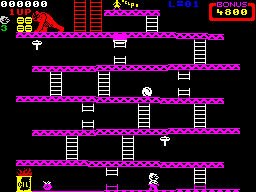 Screen from Donkey Kong