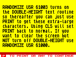Screen from Double Height Print