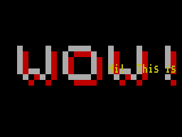 Screen from Double Message Scroller