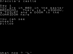 Screen from Dracula's Castle