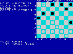 Screen from Draughts Master