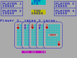 Screen from Draw Poker