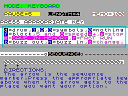Screen from Drum Machine