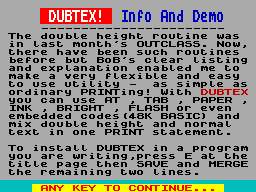 Screen from Dubtex