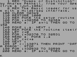 Screen from Dumps of Distinction