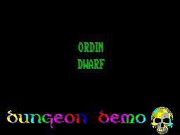 Screen from Dungeon Demo
