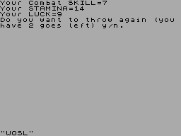 Screen from Dungeon of Death
