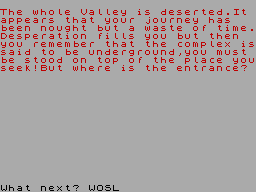 Screen from The Dungeon