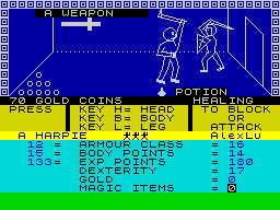 Screen from Dungeons
