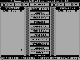 Screen from E-Mage WorkStation