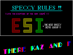 Screen from ESI Demo