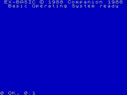 Screen from EX-BASIC